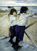 Valentin Serov Children. Sasha and Yura Serov oil painting reproduction
